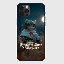 Чехол для iPhone 12 Pro Kingdom Come Deliverance 2 рыцарь котенок, цвет: 3D-черный