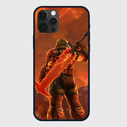 Чехол iPhone 12 Pro Палач рока и башня Doom