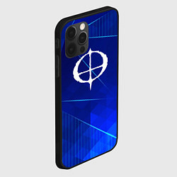 Чехол для iPhone 12 Pro Ozzy Osbourne blue poly, цвет: 3D-черный — фото 2
