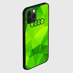 Чехол для iPhone 12 Pro Audi green poly, цвет: 3D-черный — фото 2