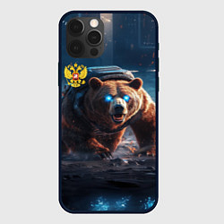 Чехол для iPhone 12 Pro Русский медведь-победитель, цвет: 3D-черный