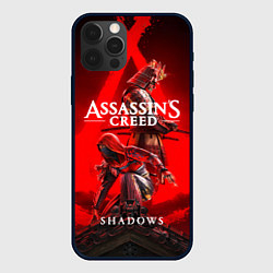 Чехол для iPhone 12 Pro Assassins Creed - Shadows, цвет: 3D-черный