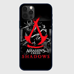 Чехол для iPhone 12 Pro Assassins Creed Shadows - samurai, цвет: 3D-черный