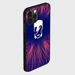 Чехол для iPhone 12 Pro David Bowie red energy, цвет: 3D-черный — фото 2