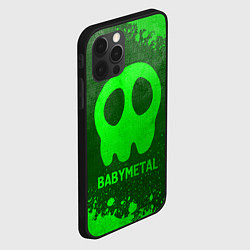 Чехол для iPhone 12 Pro Babymetal - green gradient, цвет: 3D-черный — фото 2