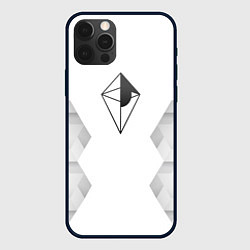 Чехол для iPhone 12 Pro No Mans Sky white poly, цвет: 3D-черный