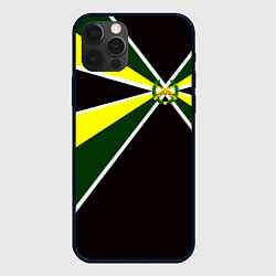 Чехол для iPhone 12 Pro Мотострелковые войска: лавры, цвет: 3D-черный