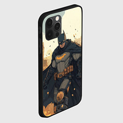 Чехол для iPhone 12 Pro Бэтмен и разрушенный город, цвет: 3D-черный — фото 2