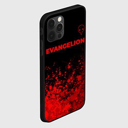 Чехол для iPhone 12 Pro Evangelion - red gradient посередине, цвет: 3D-черный — фото 2