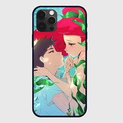 Чехол для iPhone 12 Pro Парень и русалочка, цвет: 3D-черный