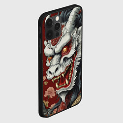 Чехол для iPhone 12 Pro Татуировка дракона в стиле ирезуми, цвет: 3D-черный — фото 2