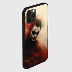 Чехол для iPhone 12 Pro Зловещий Джокер в красном дыму, цвет: 3D-черный — фото 2