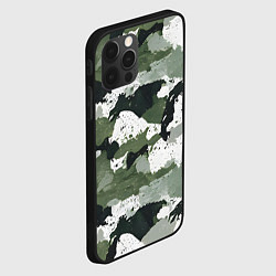Чехол для iPhone 12 Pro Текстурный камуфляж, цвет: 3D-черный — фото 2