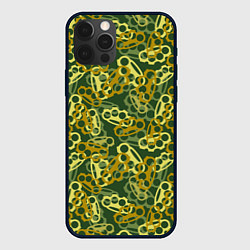 Чехол для iPhone 12 Pro Зелёные кастеты, цвет: 3D-черный