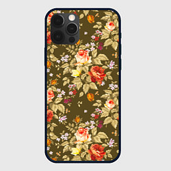 Чехол iPhone 12 Pro Розы садовые и цветы полевые