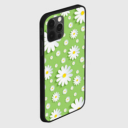 Чехол для iPhone 12 Pro Ромашки бумажные, цвет: 3D-черный — фото 2