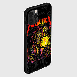 Чехол для iPhone 12 Pro Metallica - skeleton with a lantern, цвет: 3D-черный — фото 2