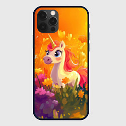 Чехол для iPhone 12 Pro Милая енинорожка, цвет: 3D-черный