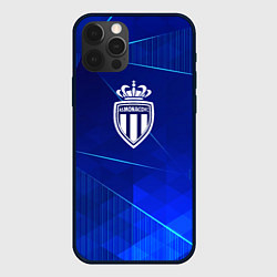 Чехол для iPhone 12 Pro Monaco blue poly, цвет: 3D-черный