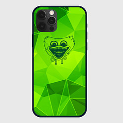 Чехол для iPhone 12 Pro Poppy Playtime green poly, цвет: 3D-черный