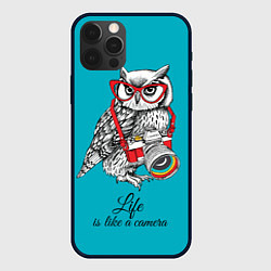 Чехол для iPhone 12 Pro Жизнь подобна камере, цвет: 3D-черный