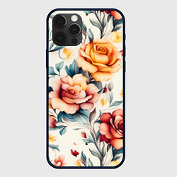 Чехол iPhone 12 Pro Паттерн с переплетением цветов