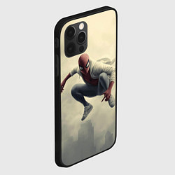 Чехол для iPhone 12 Pro Человек паук в прыжке, цвет: 3D-черный — фото 2