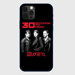 Чехол для iPhone 12 Pro 30 Seconds to Mars poster, цвет: 3D-черный