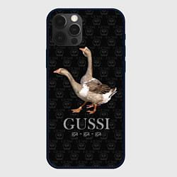 Чехол для iPhone 12 Pro Гуси га-га-га, цвет: 3D-черный