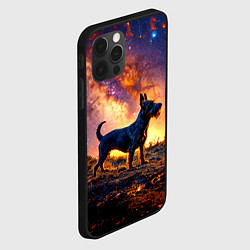 Чехол для iPhone 12 Pro Скотч-терьер в космосе, цвет: 3D-черный — фото 2
