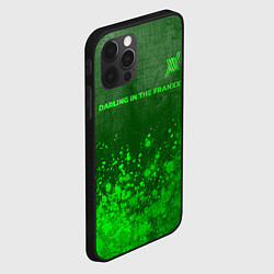 Чехол для iPhone 12 Pro Darling in the FranXX - green gradient посередине, цвет: 3D-черный — фото 2