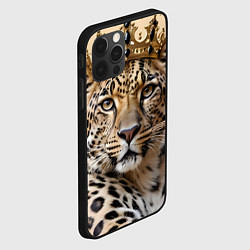 Чехол для iPhone 12 Pro Королевский леопард, цвет: 3D-черный — фото 2