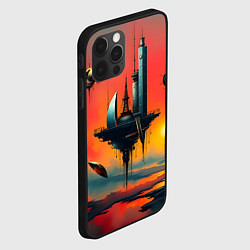 Чехол для iPhone 12 Pro Абстракция в стиле сюрреализма, цвет: 3D-черный — фото 2