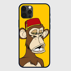 Чехол для iPhone 12 Pro NFT ape monkey, цвет: 3D-черный