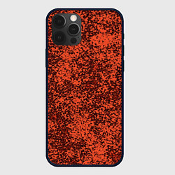 Чехол для iPhone 12 Pro Тёмный коралловый текстура, цвет: 3D-черный