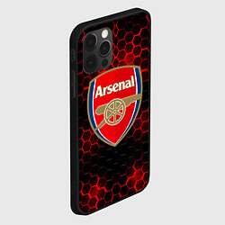 Чехол для iPhone 12 Pro Арсенал красные соты, цвет: 3D-черный — фото 2