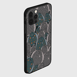 Чехол для iPhone 12 Pro Камбала паттерн, цвет: 3D-черный — фото 2