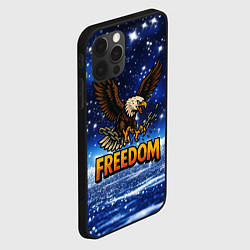 Чехол для iPhone 12 Pro Freedom - орел разрывает цепи, цвет: 3D-черный — фото 2