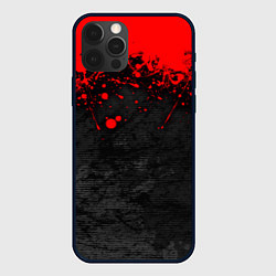 Чехол для iPhone 12 Pro Брызги краски, цвет: 3D-черный