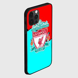 Чехол для iPhone 12 Pro Liverpool краски текстура штрихи, цвет: 3D-черный — фото 2