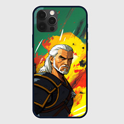 Чехол для iPhone 12 Pro Ведьмак в аниме стиле, цвет: 3D-черный