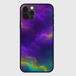 Чехол для iPhone 12 Pro Смешение красок, цвет: 3D-черный