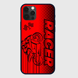 Чехол для iPhone 12 Pro Гонщик, цвет: 3D-черный
