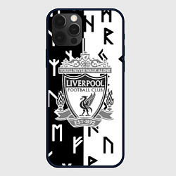 Чехол для iPhone 12 Pro Liverpool символы текстура, цвет: 3D-черный