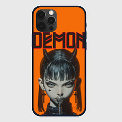Чехол для iPhone 12 Pro Девушка демон, цвет: 3D-черный
