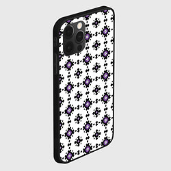 Чехол для iPhone 12 Pro Абстрактный геометрический орнамент, цвет: 3D-черный — фото 2