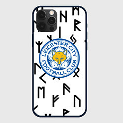 Чехол для iPhone 12 Pro Лестер сити символы митстические, цвет: 3D-черный