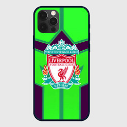 Чехол для iPhone 12 Pro Liverpool геометрия текстура спорт, цвет: 3D-черный
