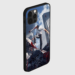 Чехол для iPhone 12 Pro Denji in city Chainsaw man, цвет: 3D-черный — фото 2