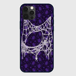Чехол для iPhone 12 Pro Хэллоуин - Паутина, цвет: 3D-черный